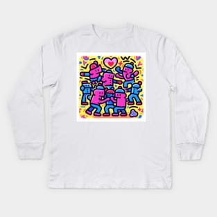 Dopamine Palette Kids Long Sleeve T-Shirt